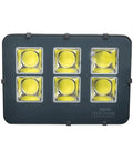 Tough As Nails Outdoor LED Floodlight Heavy Duty Rechargeable Work Lamp With Explosion Proof Aluminum Body And Crackin Bright Light top view of 300W lamp.