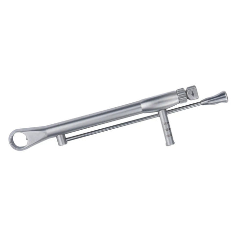 Pro Grade Prosthetic Torque Wrench And All In One Multi Driver Tool Kit For Implant Components with precise tightening, silver finish