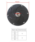 M33 Wood Bowl Turning Chuck For Smooth Lathe Spinning and Carpentry Faceplate Repair showing 350mm diameter with a rugged black finish.