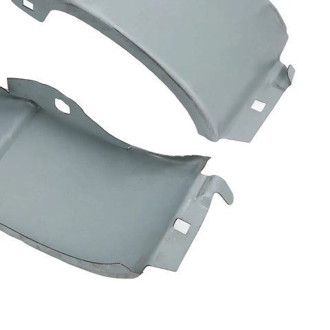 Metal Mudguard Repair Panel Kit Pair Left Right High Accuracy Heavy Duty Go To Auto Body Repair Sheet Set For Restoring Damaged Side Mudguards And Fixing Rust Holes Dents And Corrosion, gray steel pair