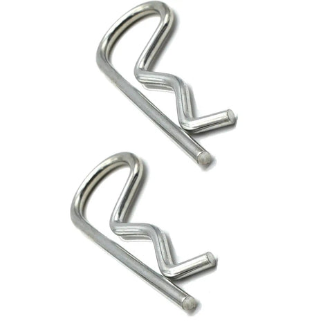 R Shaped Spring Cotter Pins Kit 5 Pack M5x100mm Stainless Steel 304 Hairpin Clips For Hitch Pin Lock System Anti Rust Reusable Heavy Duty Fasteners Durable Construction
