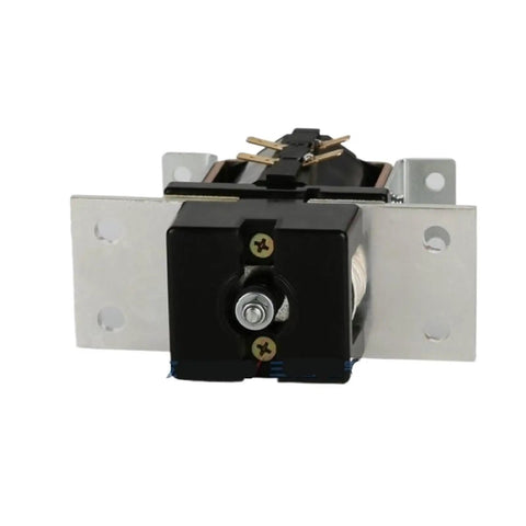 Heavy Duty Normally Open DC Contactor And Relay Switch For 12V Through 72V Systems Zero Hassle Wiring Component view from the front with mounting tabs.