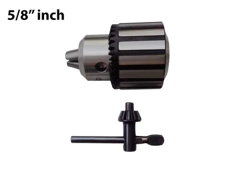Tough As Nails Keyless Drill Press Chuck 5/8 Inch heavy duty steel construction with key for precision tasks.
