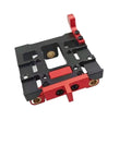 Premium Aluminum Stealth Tool Changer Kit For 3D Printers red and black shuttle carriage bracket with screws and openings