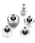 Watch Crown Replacement Kit With Round Head And Flat Head Crown Parts For All Types Of Watches, metal crowns displayed