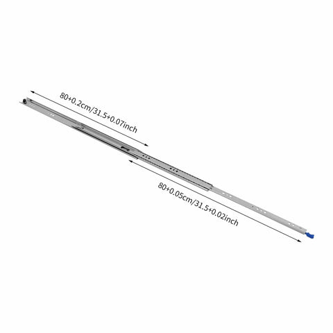 32 Inch Heavy Duty Drawer Slides With Soft Close And Lock Built To Take A Beating, 265 Lb Load Capacity, Side Mount Full Extension Ball Bearing Runners