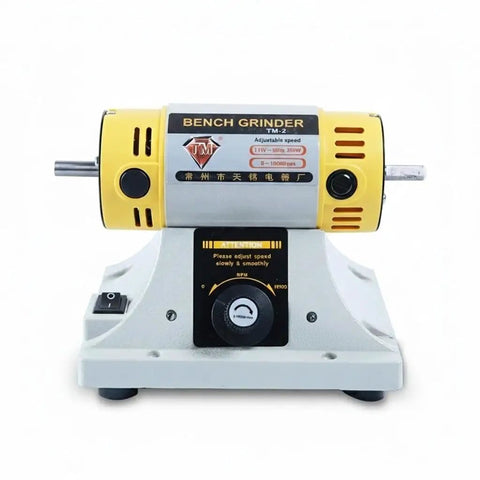 Pro Grade Jewelry Polishing And Grinding Machine Bench Lathe For Lapidary And DIY Jewelry Making 110V Mini Table Saw Polisher Buffer