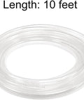 10 Ft Clear Vinyl Tubing 1 Quarter Inch ID Flexible Hybrid PVC Hose Lightweight UV Resistant BPA Free Non Toxic Clear