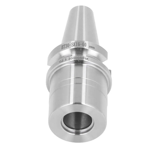 Heavy Duty BT30 CNC Collet Chuck Holder Forged From Top Grade 40Cr Steel, non-slotted design for smooth operation.