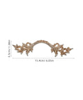 Vintage Zinc Alloy Cabinet Handles Set With Antique Silver Finish showing detailed European style carving.