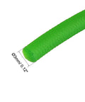 Close-up of green 3mm urethane round belt 10Ft 3Mm Urethane Round Belt High Performance Conveyor Belt For Industrial Machines Oil Resistant And Durable Built Tough For Dryers Bonding Machines And Other Everyday Equipment showing texture and diameter measurement