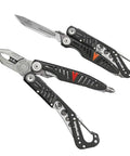 All In One Evolve Multi Tool with Six 60A Blades, Two Piranta Saw Blades, Fixed Gut Hook, Universal Bit Driver, Pliers, Carabiner