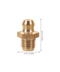 Top Notch Grease Nozzle Fitting Kit With Threaded Copper M8 Nipples For Cars And Excavators Featuring Precision Fit And Easy Swap-Out Hydraulic Accessories That Make Maintenance A Total Breeze. M8 copper nipple, 2cm x 1cm, brass-threaded fitting