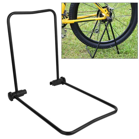 Adjustable Floor Bike Repair Stand for Road Mountain and E Bikes Indoor Outdoor Maintenance Rack, Black 32.5x30x27cm