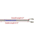 4 Pack Quick Release Pin Diameter 0.236 Inch Overall Length 4.7 Inch Usable Length 4.13 Inch Heavy Duty 316 Stainless Steel Bimini Top Pin