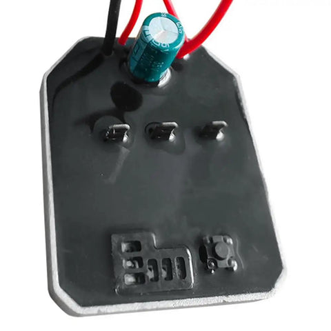 Top Tier Brushless Lithium Angle Grinder Controller Board with wires and components for high-performance upgrades in grinding tools.