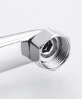 YHdtUO Kitchen Faucet Wall Mounted Single Handle Sink Rotating Hot and Cold Mop Pool Basin close-up of polished faucet connector.