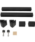 Windshield Mounting Clips Kit For TXT Golf Cart 1994 To 2013, Easy Clip On Installation, Durable ABS Construction, Eliminates Windshield Rattle, Keeps Glass Secure And Quiet For Comfortable Rides. Black ABS windshield clips kit with brackets and screws