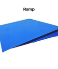 Beefy Heavy Duty Industrial Floor Scale With Carbon Steel Ramp For Pallet Weighing In Warehouse, 10,000 Lb Capacity, blue ramp component