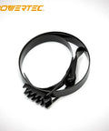 Pro Grade 19 1/8 Inch Band Clamp For Dust Collector Rock Hard Dust Bag Sealer, black steel, detailed view of clamp