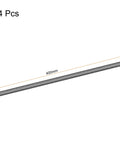 4 Pack Carbon Fiber Round Tube 5mm Outer Diameter 3mm Inner Diameter 400mm Length Pultruded Wing Tubing For RC Airplanes And Quadcopters