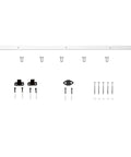 Bearing Roller Top Mount Barn Door Hardware Kit In Stainless Steel 78 Inch Track System parts layout