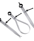 Amazon Big Horn 19053C 3-piece 8-inch spring calipers/dividers set; silver metal with black knobs