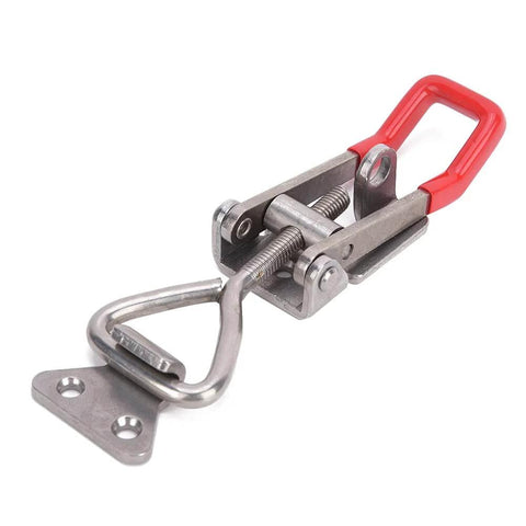 Heavy Duty Toggle Clamp 304 Stainless Steel With Adjustable Lever Handle Delivers 250Kg Clamping Force For Welding Jigs And Fixtures Built Tough For Secure Easy Setup front view