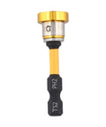Strictly Straight Nail The Perfect Alignment Drywall Screw Driver Bits With Precision Depth Stop For Hassle Free Gypsum Wallboard And Plasterboard Installations Built Tough For Daily Pro Work. Yellow coated 50 mm steel screwdriver bit.