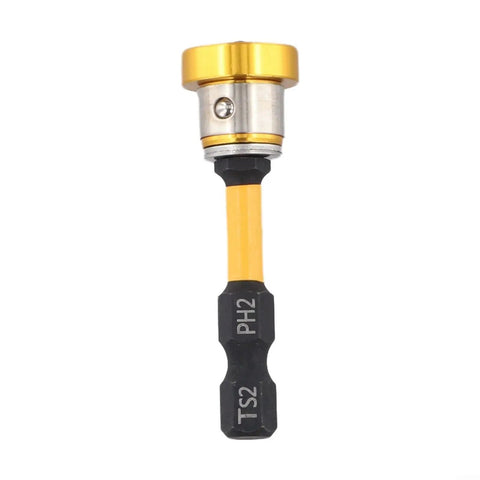 Strictly Straight Nail The Perfect Alignment Drywall Screw Driver Bits With Precision Depth Stop For Hassle Free Gypsum Wallboard And Plasterboard Installations Built Tough For Daily Pro Work. Yellow coated 50 mm steel screwdriver bit.