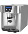 Countertop Ice Maker Machine With One Button Operation And Rapid Fast Ice Production Portable Kitchen Appliance For Home Use with control panel.