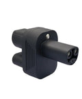 Top Shelf Premium Heavy Duty CCS2 To NACS Charger Adapter 250A Fast EV Convertor, black, durable for road trips and daily commutes.