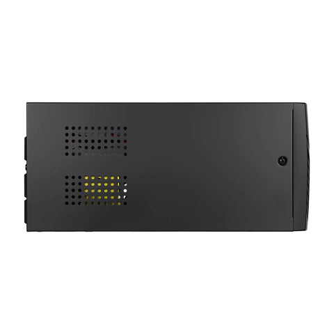 Stay Powered Up And Crushing Grid Failures Like A Boss With Rock Solid 1500VA 800W UPS Battery Backup side view showing ventilation holes.