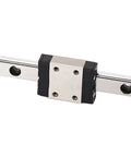 Heavy Duty Linear Motion Guide Rail And Bearing Block System For Precise Transmission Control In CNC Machines And Injection Equipment, Rugged Bearing Steel Construction Delivers Smooth, Reliable Performance close-up on rail and block.