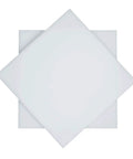 Premium Beefy UHMW Sheets In Opaque White, 12x12 inches, 1/8 inch thick, heavy-duty for DIY and industrial projects, top view