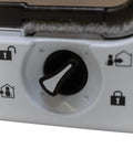 Close-up of the control knob on Microchip Activated Cat Flap 360 Door With ISO And AVID Compatibility For Up To 30 Cats Or Small Dogs