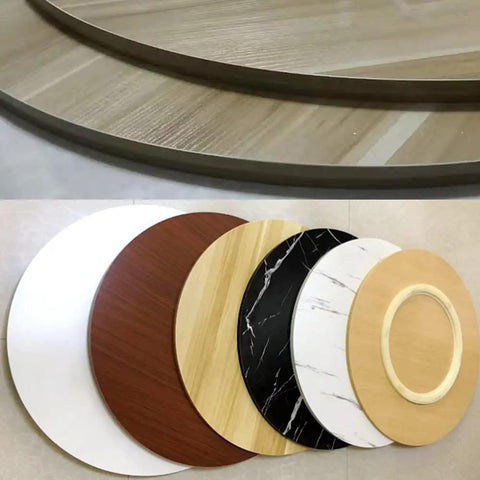 Various styles of Wood Round Dining Turntable Lazy Susan Rotating Serving Tray 20 To 40 Inch For Home Kitchen Counter