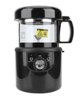 Full Automatic 2 In 1 Coffee Roaster And Grinder featuring a see-through glass, timer, and smokeless design.