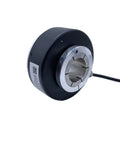 Hollow Shaft Rotary Optical Encoder 1024PPR HTL Output NPN PNP Speed Sensor For Elevator Applications With Inner Hole Sizes 20mm 25mm 28mm 30mm High Precision Low Noise Anti Interference, black metal housing