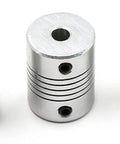 Dope Aluminum Shaft Connector Flexible Coupling 5x8mm Jaw Fit For CNC Motor Encoder Lead Screws Light Duty Machine Tools OD 19x25, aluminum