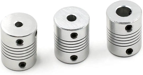 Dope Aluminum Shaft Connector Flexible Coupling 5x8mm Jaw Fit For CNC Motor Encoder Lead Screws Light Duty Machine Tools OD 19x25, aluminum
