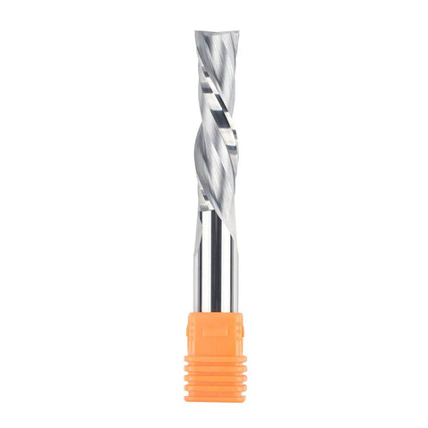 Two Piece Down Cut Spiral Router Bit Set Pro Grade With 1/2 Inch Shank And 1/2 Inch Cutting Diameter, Carbide CNC Bit