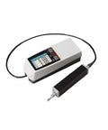 Portable Digital Surface Roughness Tester Model Sj210 with dual unit, LCD screen, and probe for shop floor quality checks.
