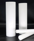 Rod For Sealing And Lubrication In Corrosive Environments White 200mm Length 30mm Diameter Tetrafluoroethylene Cylinder