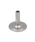 Tri-clamp to 0.5in hose barb adapter, 1.5in port, SUS304 stainless sanitary fitting
