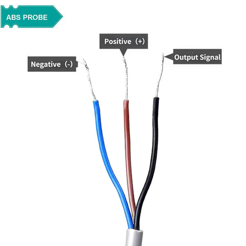 Wiring diagram for Hall Effect Proximity Switch with 10 mm Sensing Distance Magnetic Proximity Sensor, showing NPN 3 wire connections.