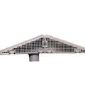 Side view of Wedge Downspout Guard 2 Pack That Prevents Clogged Downspouts From Leaves And Debris Reduces Gutter Cleanouts Directs Debris