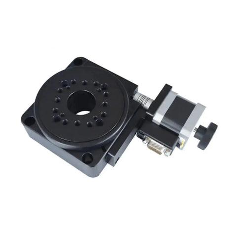 Motorized Rotary Positioning Stage PTGD201 Top Notch Precision Electric Rotary Table With Angle Plate and Indexing Plate 100mm
