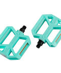 Rugged Non Slip Bicycle Pedals For BMX Mountain And City Bikes With Reflector Lightweight 1/2 Inch Boron Steel Spindle in Blue