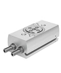Heavy Duty Rotary Cylinder Pneumatic Actuator For Industrial Machinery Plug And Play Compact Design with metallic body and precise fittings.